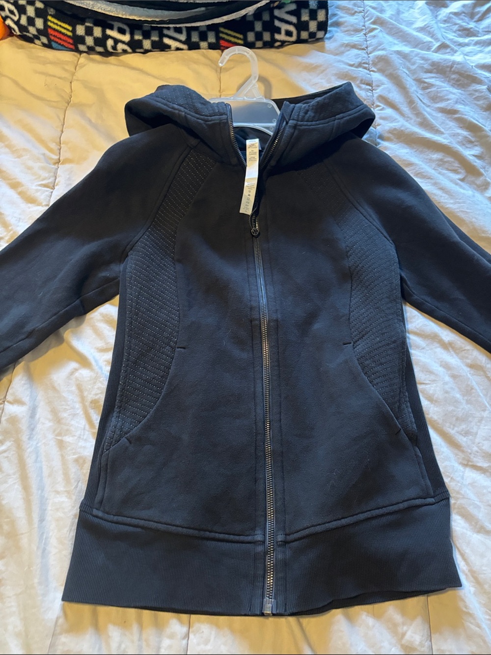 Lululemon Black Zip-Up Hooded Sweatshirt